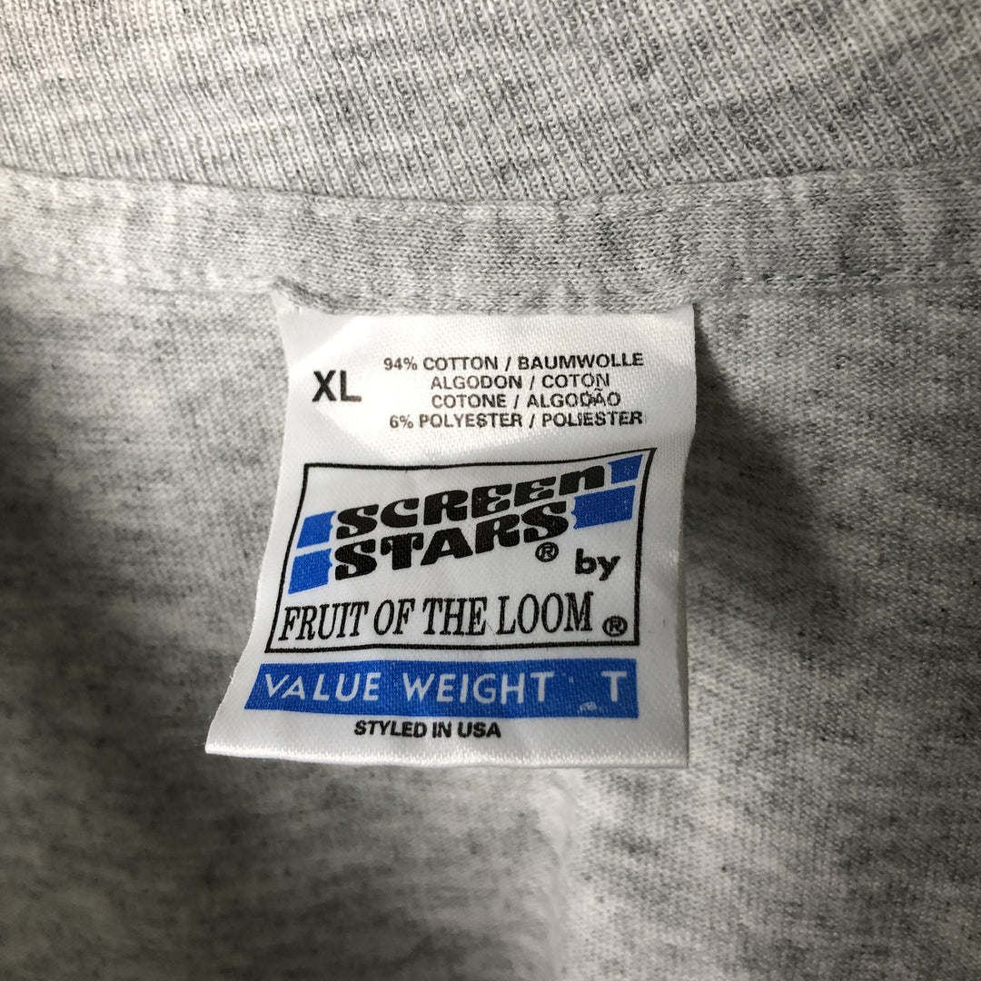 Vintage 90'S Screen Stars Tina Turner band T-shirt, men's size XL cotton gray type Vintage Second Hand