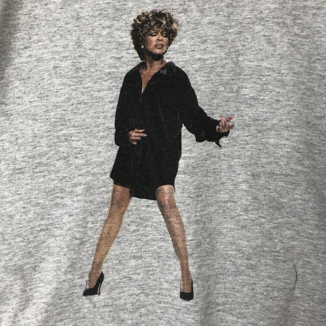 Vintage 90'S Screen Stars Tina Turner band T-shirt, men's size XL cotton gray type Vintage Second Hand