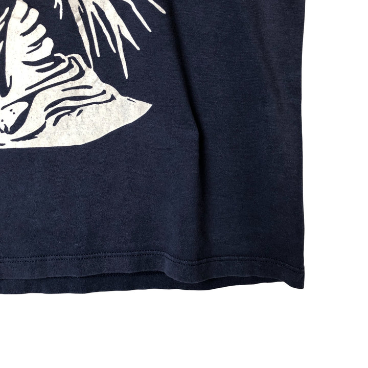 90s-00'S The Exploited Skull Pattern Band T-Shirt, Men's Size Medium, Vintage unclear navy blue type Vintage Second Hand