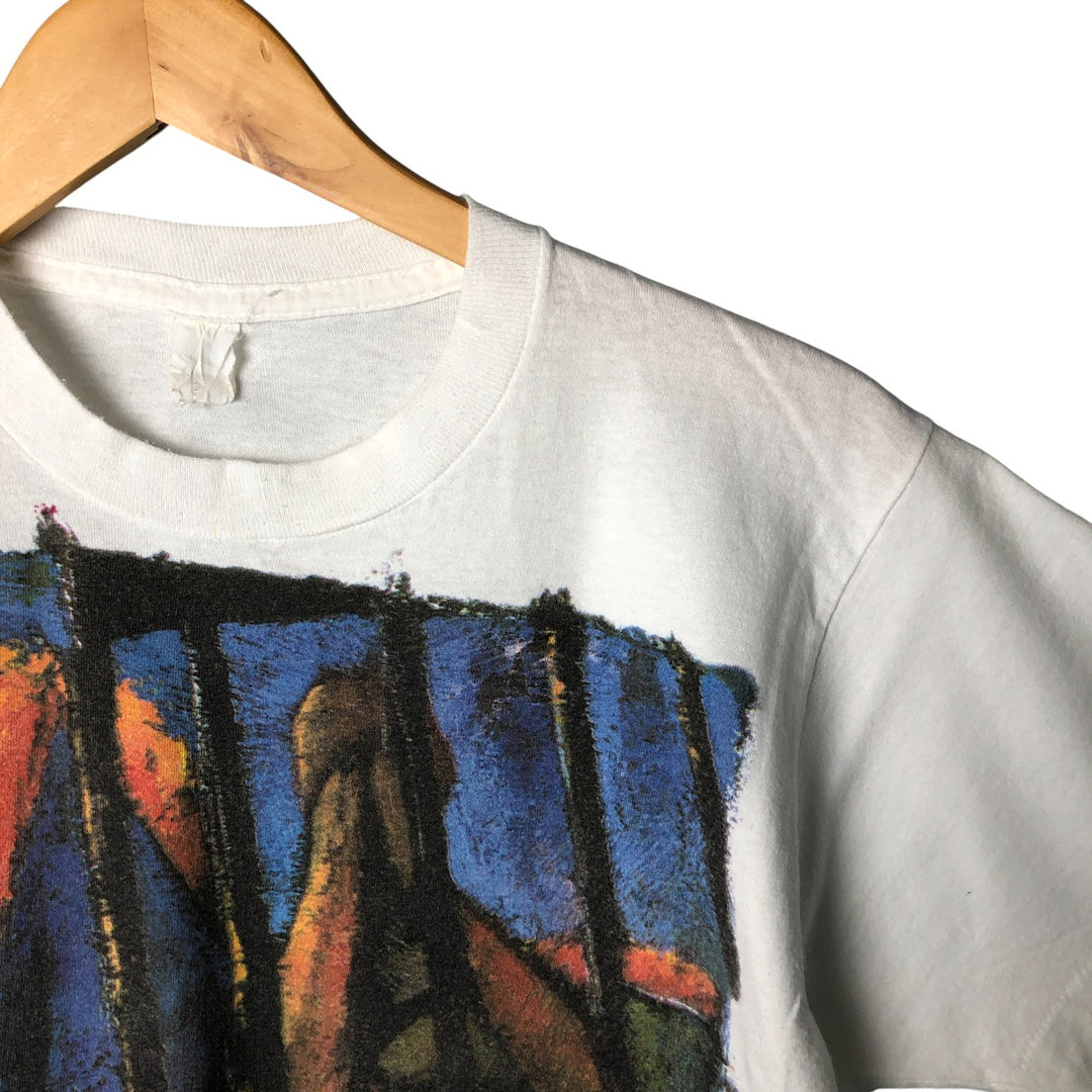 90'S STING Band T-Shirt, Men's Size Small unclear white type Vintage Second Hand