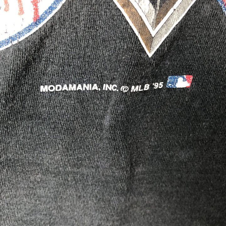INSTA MLB Atlanta Braves MLB Cleveland Indians Sports Print T-Shirt Men's XL cotton black type Vintage Second Hand
