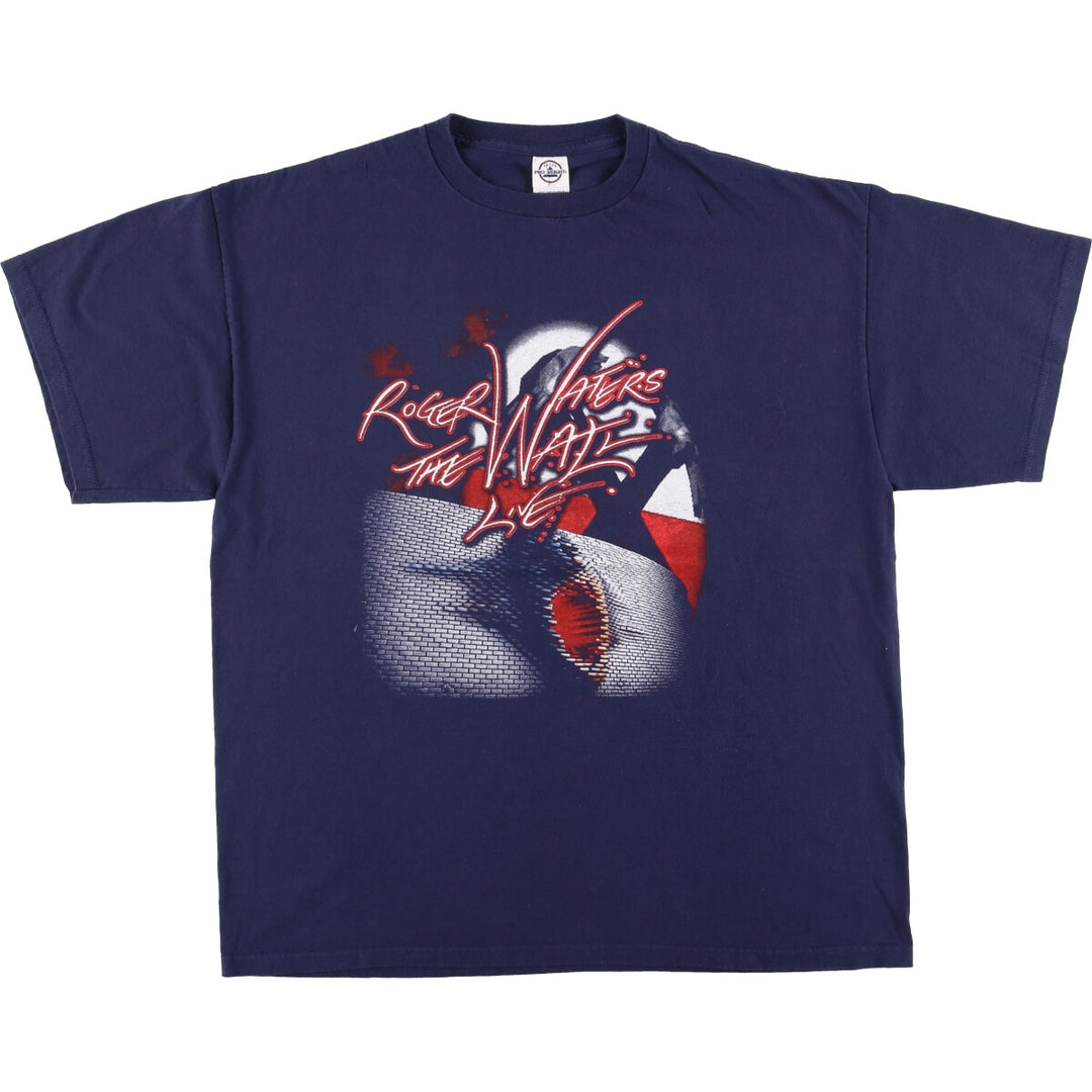 PINK FLOYD Pink Floyd Band T-shirt Band T Men's XL size cotton navy blue type Vintage Second Hand