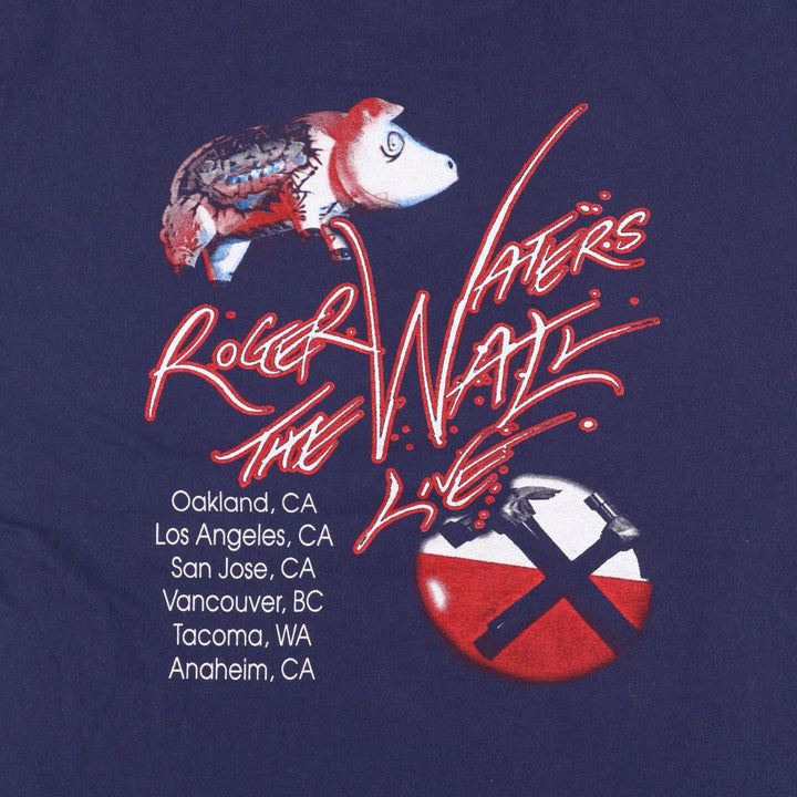 PINK FLOYD Pink Floyd Band T-shirt Band T Men's XL size cotton navy blue type Vintage Second Hand