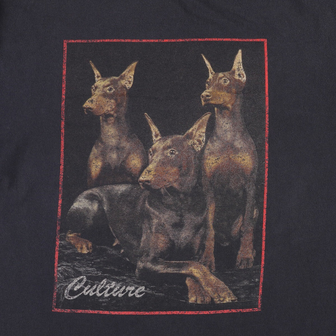 MIGOS Dog Print Rap T-Shirt, Men's Size Medium cotton black type Vintage Second Hand