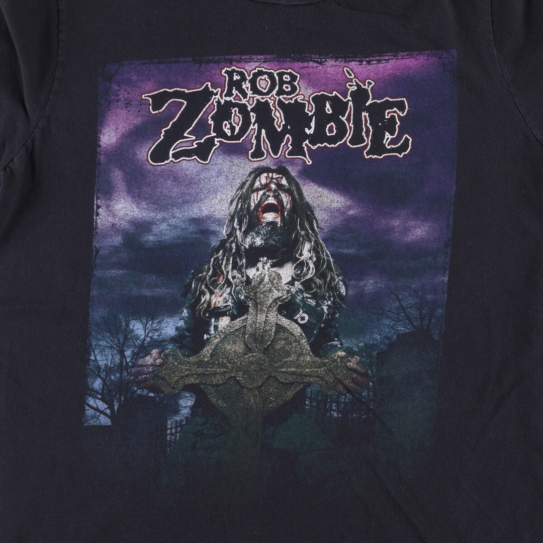 Rob Zombie band T-shirt, men's size M unclear black type Vintage Second Hand