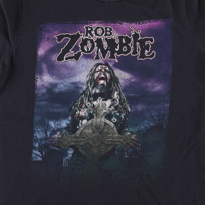 Rob Zombie band T-shirt, men's size M unclear black type Vintage Second Hand