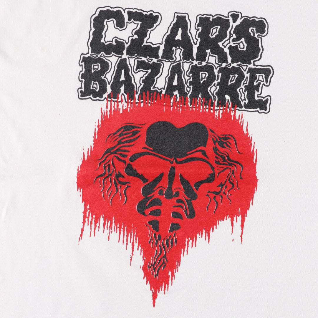 ONEITA BALZAC Band T-Shirt, Made in USA, Men's XL cotton white type Vintage Second Hand