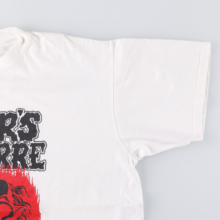 ONEITA BALZAC Band T-Shirt, Made in USA, Men's XL cotton white type Vintage Second Hand