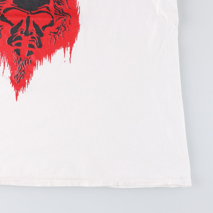 ONEITA BALZAC Band T-Shirt, Made in USA, Men's XL cotton white type Vintage Second Hand