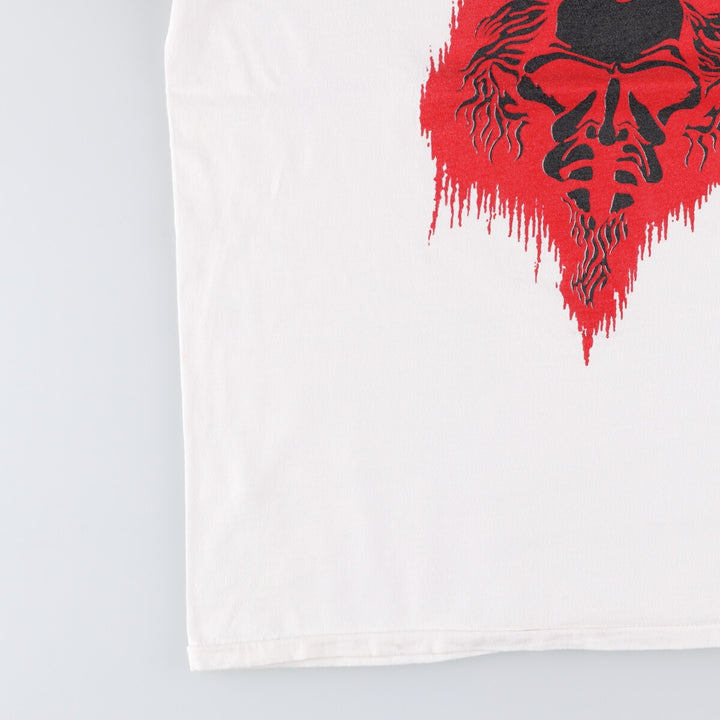 ONEITA BALZAC Band T-Shirt, Made in USA, Men's XL cotton white type Vintage Second Hand