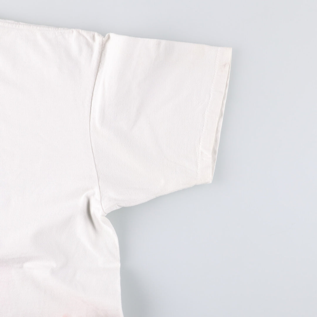 ONEITA BALZAC Band T-Shirt, Made in USA, Men's XL cotton white type Vintage Second Hand