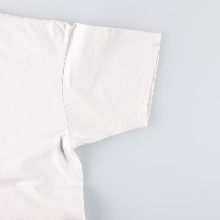 ONEITA BALZAC Band T-Shirt, Made in USA, Men's XL cotton white type Vintage Second Hand