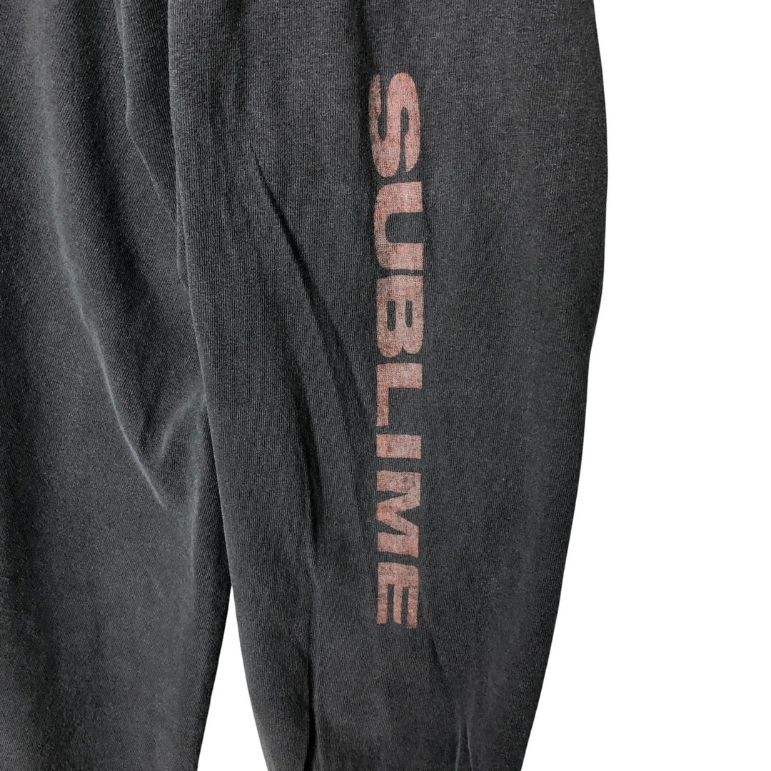 SUBLIME Long Sleeve Band T-Shirt, Men's Size L cotton black type Vintage Second Hand