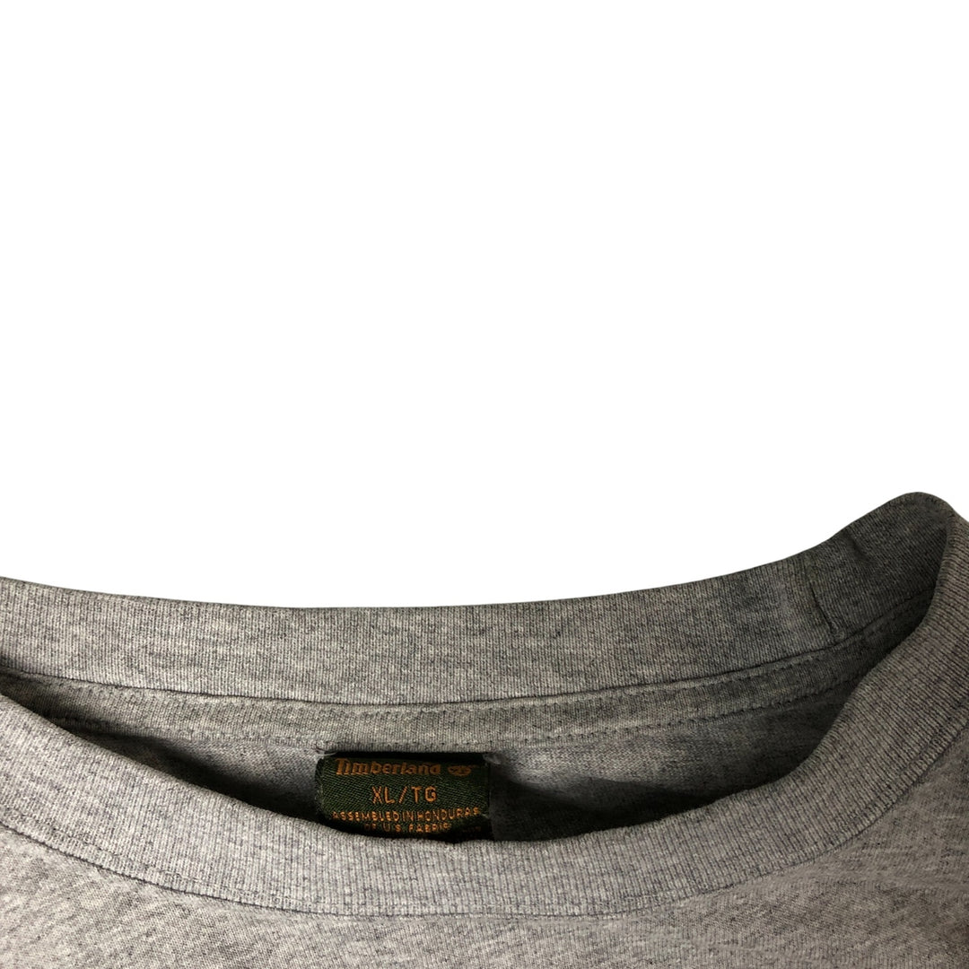 90s-00'S Timberland long-sleeved T-shirt, men's size XL cotton gray type Vintage Second Hand