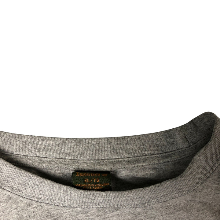 90s-00'S Timberland long-sleeved T-shirt, men's size XL cotton gray type Vintage Second Hand