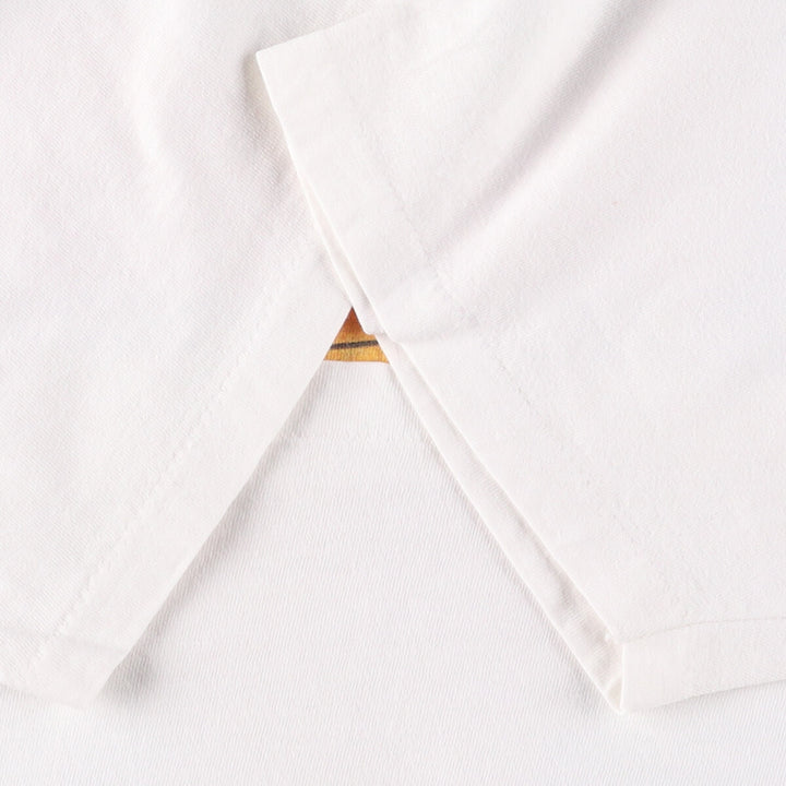 90'S ONEITA POWER-T Printed T-shirt Made in USA Men's XL Vintage cotton white type Vintage Second Hand
