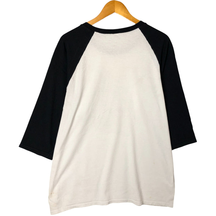 Jason Lee and The RIP Tides 3/4 Sleeve Raglan Band T-Shirt, Men's Size L unclear white type Vintage Second Hand