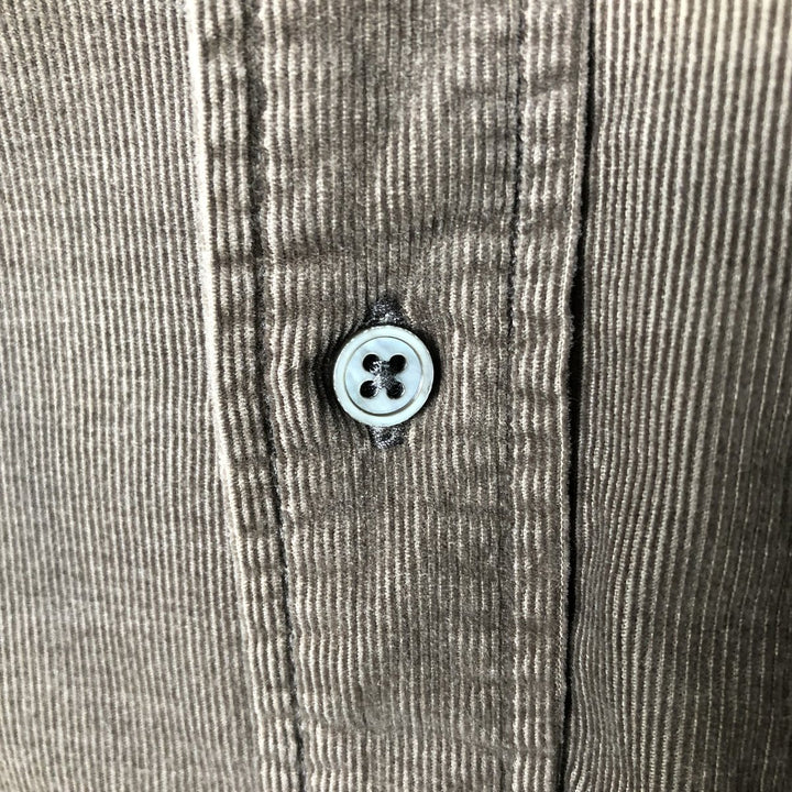 2000'S Banana Republic long-sleeved button-down corduroy shirt, men's size L cotton brown type Vintage Second Hand