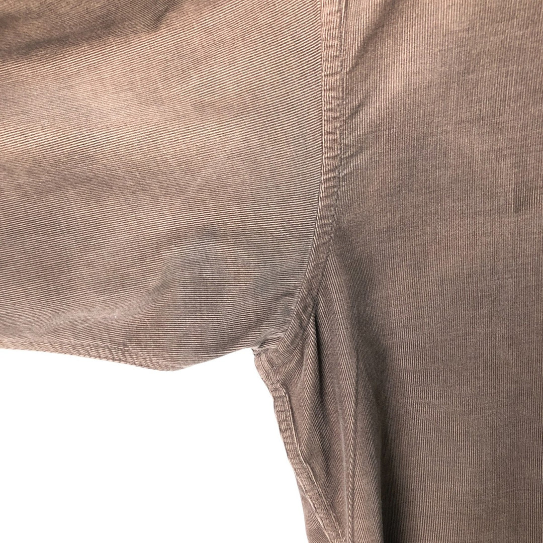 2000'S Banana Republic long-sleeved button-down corduroy shirt, men's size L cotton brown type Vintage Second Hand