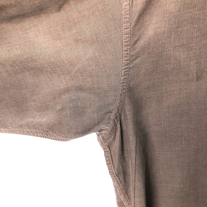 2000'S Banana Republic long-sleeved button-down corduroy shirt, men's size L cotton brown type Vintage Second Hand