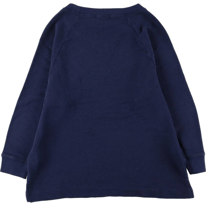 Ralph Lauren One-Point Logo Sweatshirt, Women's Size M cotton navy blue type Vintage Second Hand