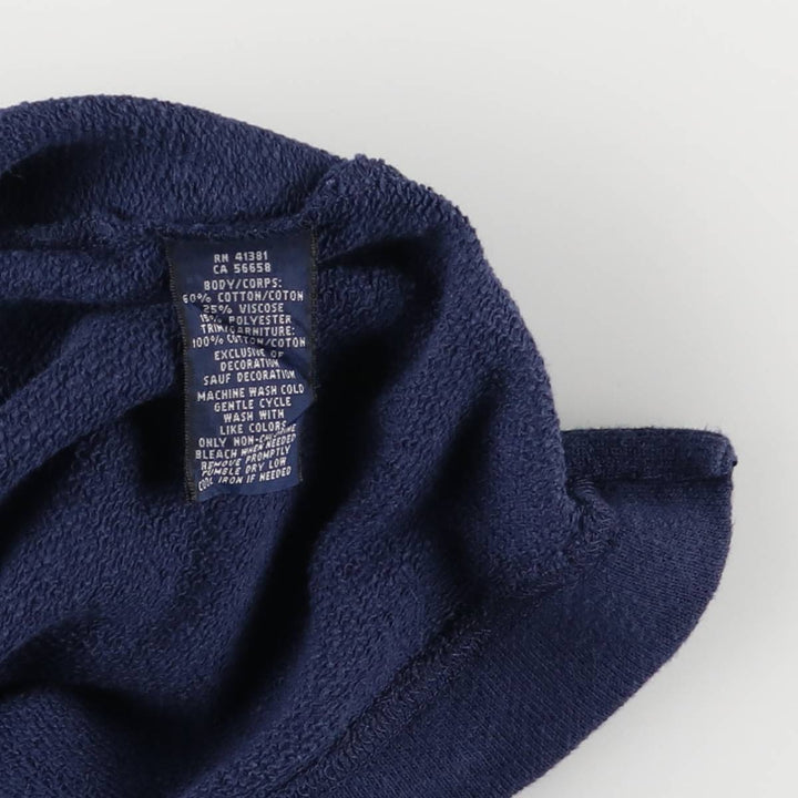 Ralph Lauren One-Point Logo Sweatshirt, Women's Size M cotton navy blue type Vintage Second Hand