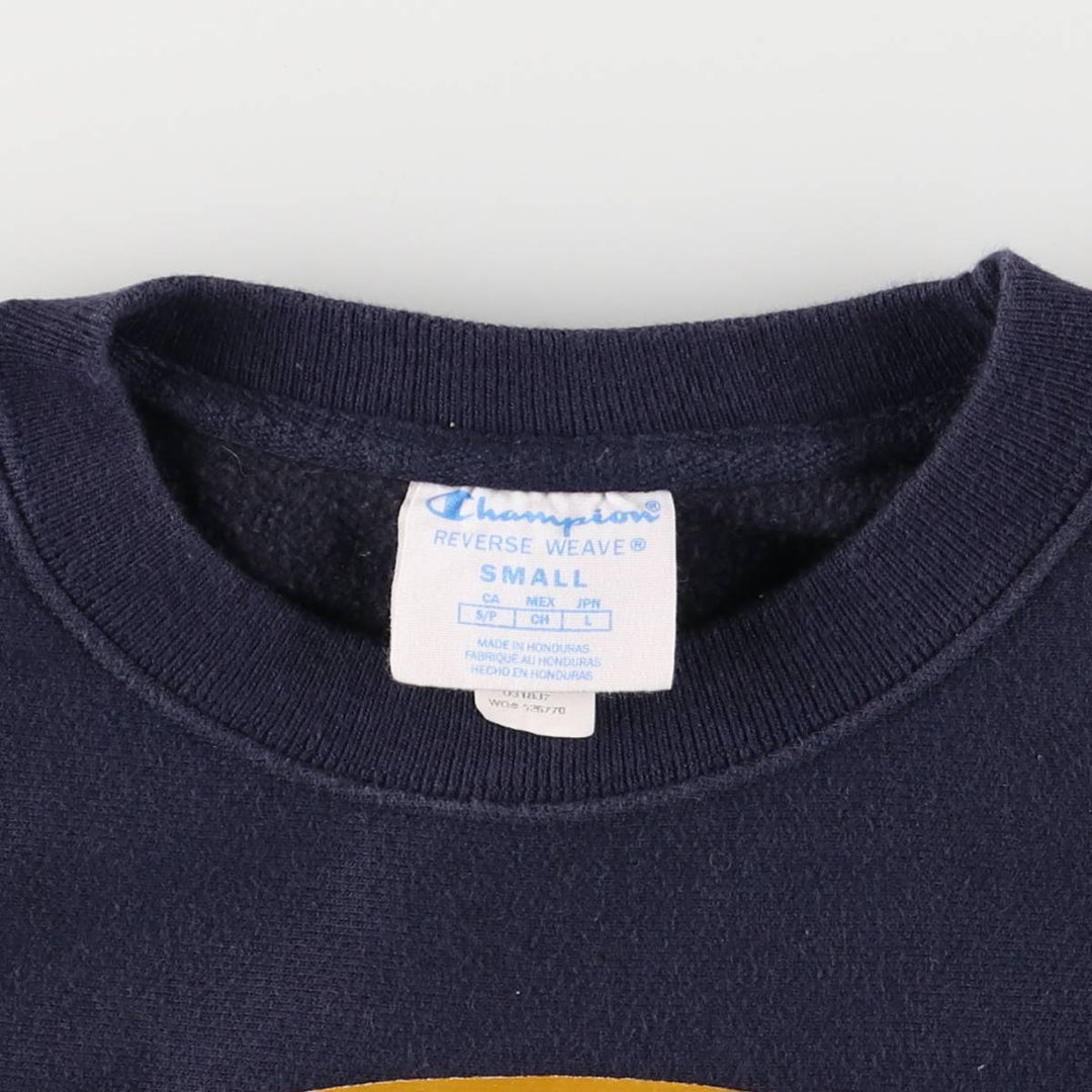Champion REVERSE WEAVE Reverse Weave College Sweatshirt Trainer Men's S cotton navy blue type Vintage Second Hand