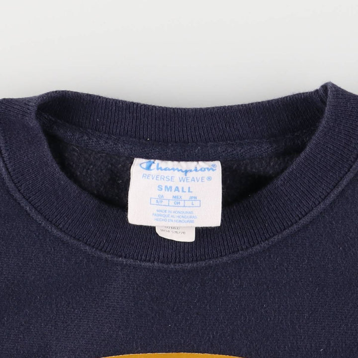 Champion REVERSE WEAVE Reverse Weave College Sweatshirt Trainer Men's S cotton navy blue type Vintage Second Hand