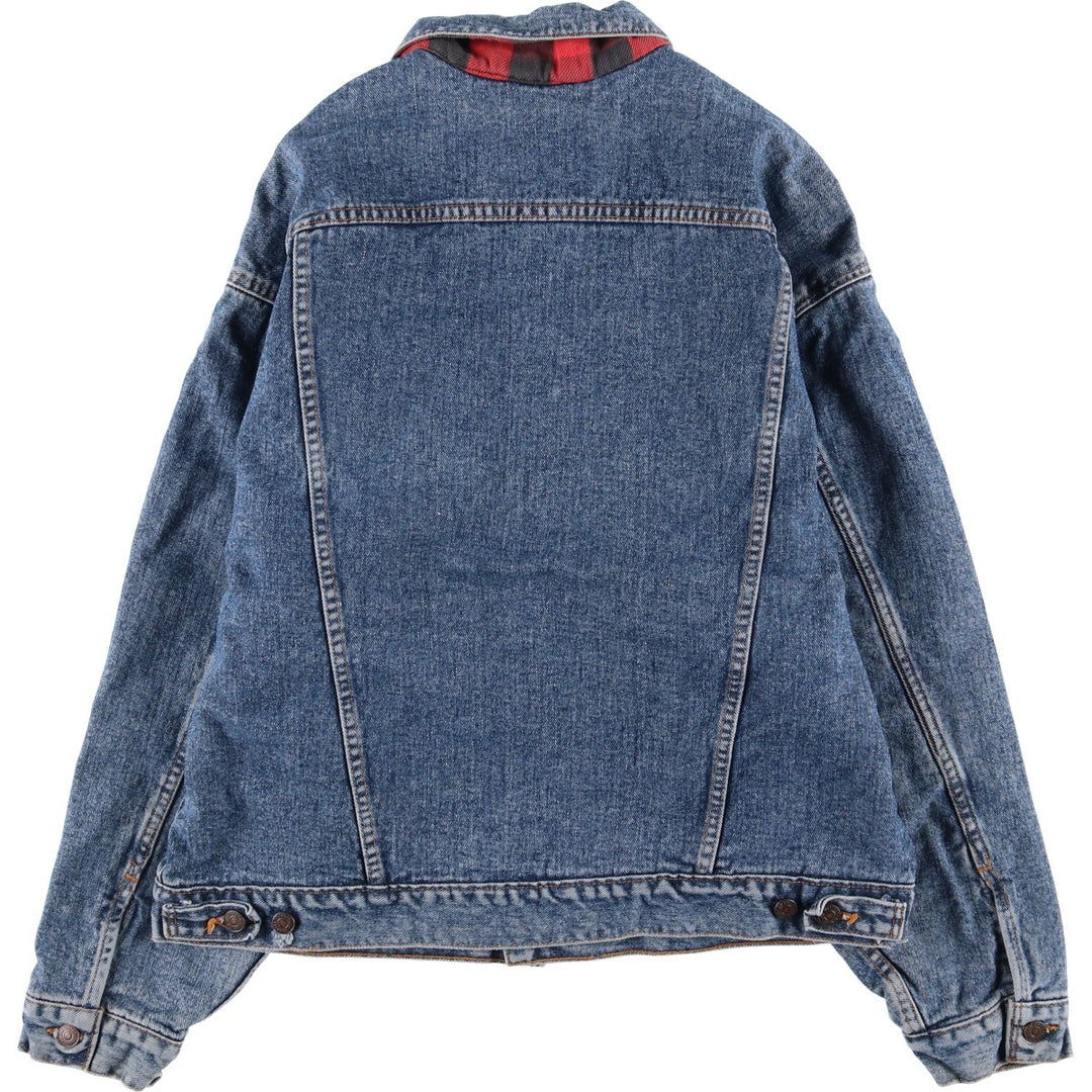 90'S Levi's 70417-4891 Denim Jacket, Made in USA, Men's Size L, Vintage cotton blue type Vintage Second Hand