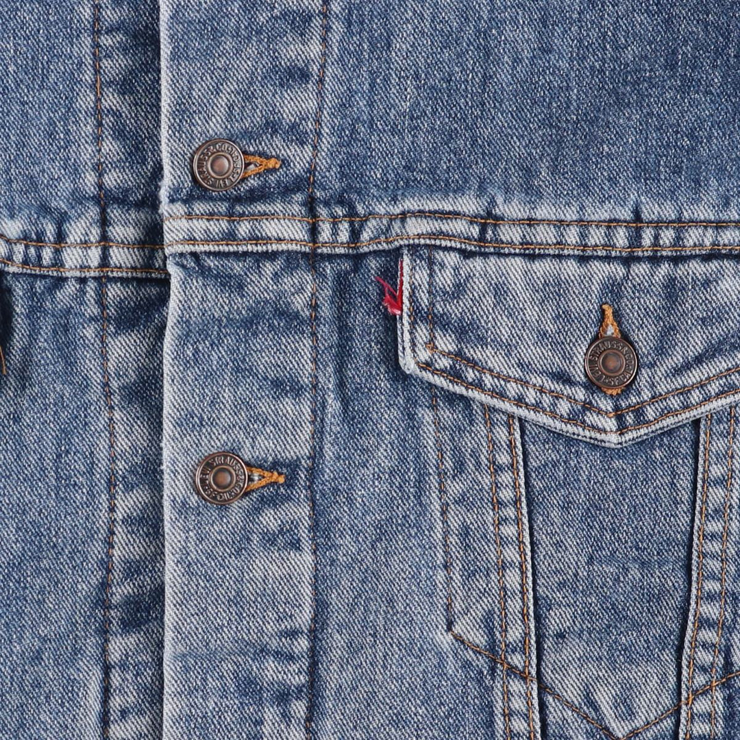 90'S Levi's 70417-4891 Denim Jacket, Made in USA, Men's Size L, Vintage cotton blue type Vintage Second Hand