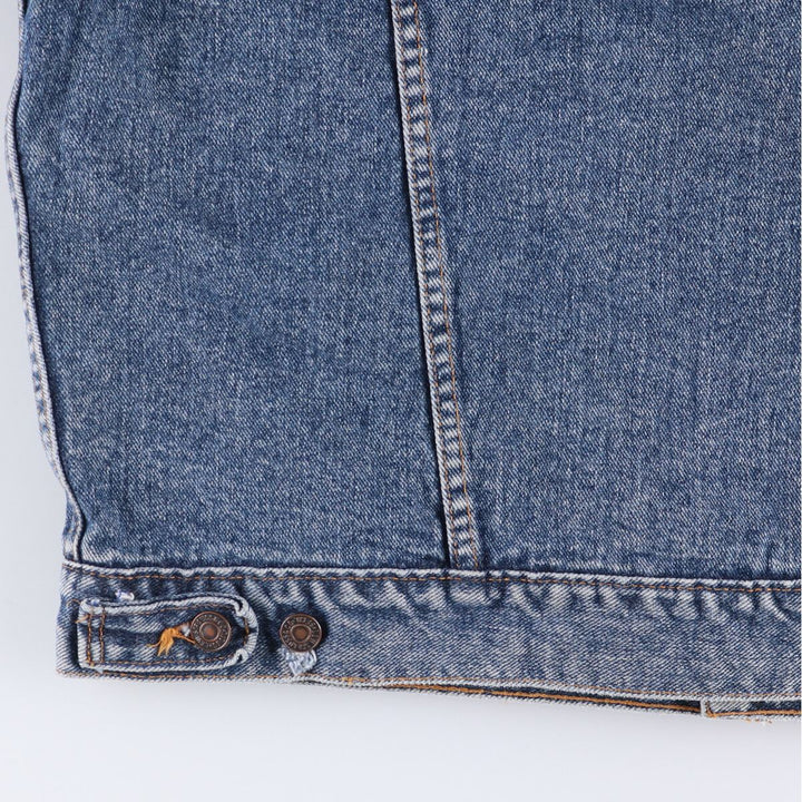 90'S Levi's 70417-4891 Denim Jacket, Made in USA, Men's Size L, Vintage cotton blue type Vintage Second Hand