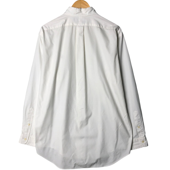 Ralph Lauren YARMOUTH long sleeve button down shirt, men's XL size cotton white type Vintage Second Hand
