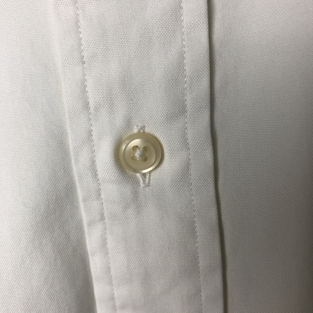 Ralph Lauren YARMOUTH long sleeve button down shirt, men's XL size cotton white type Vintage Second Hand