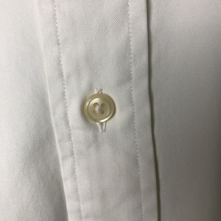 Ralph Lauren YARMOUTH long sleeve button down shirt, men's XL size cotton white type Vintage Second Hand