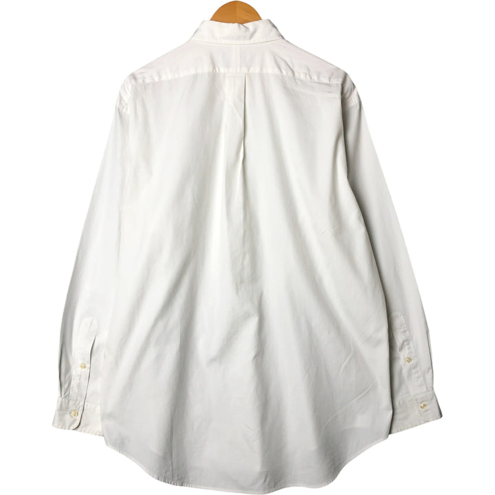 Ralph Lauren YARMOUTH long sleeve button down shirt, men's XL size cotton white type Vintage Second Hand