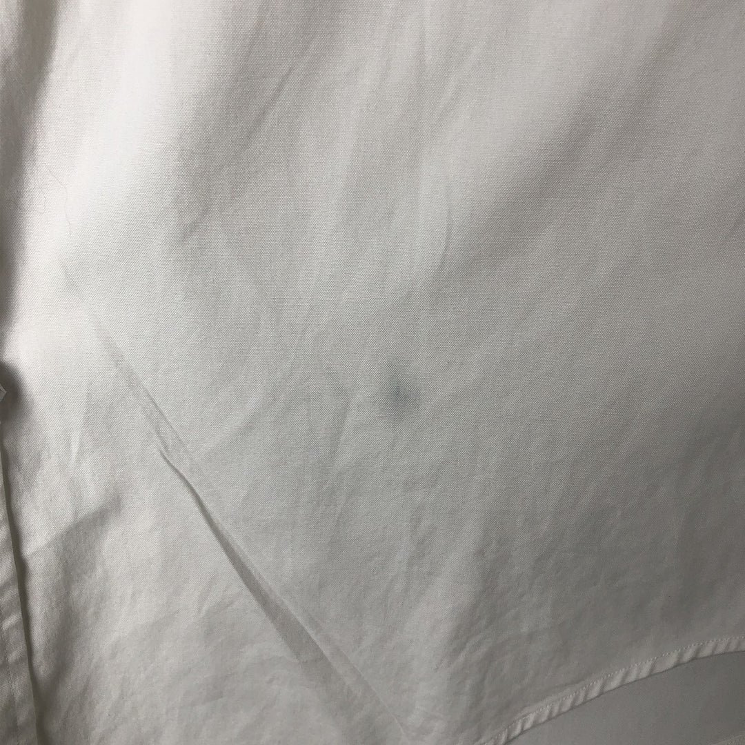 Ralph Lauren YARMOUTH long sleeve button down shirt, men's XL size cotton white type Vintage Second Hand