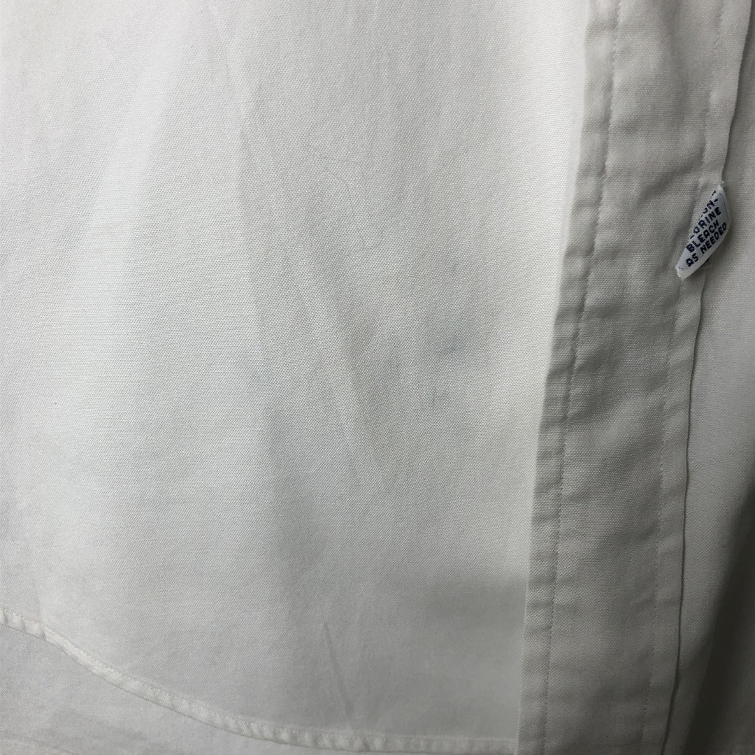 Ralph Lauren YARMOUTH long sleeve button down shirt, men's XL size cotton white type Vintage Second Hand