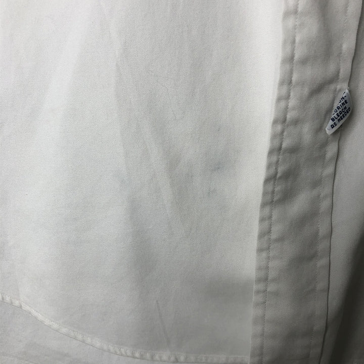 Ralph Lauren YARMOUTH long sleeve button down shirt, men's XL size cotton white type Vintage Second Hand