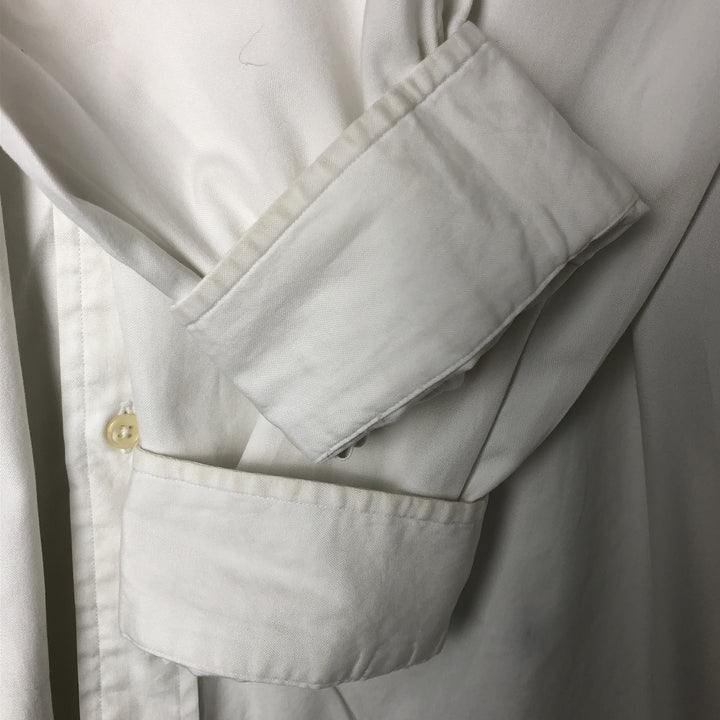Ralph Lauren YARMOUTH long sleeve button down shirt, men's XL size cotton white type Vintage Second Hand