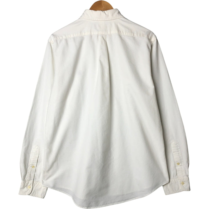 Ralph Lauren CUSTOM FIT long sleeve button down shirt, men's size L cotton white type Vintage Second Hand