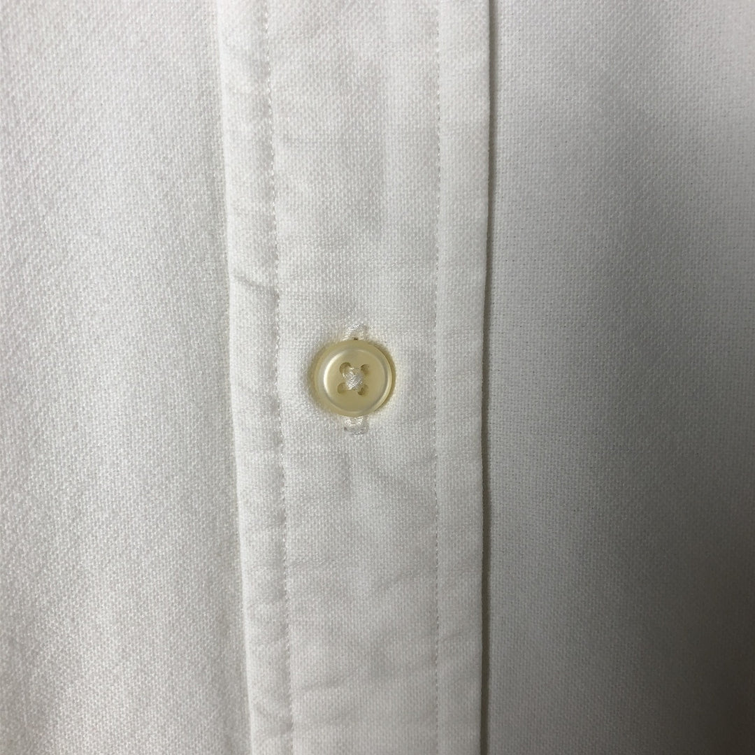 Ralph Lauren CUSTOM FIT long sleeve button down shirt, men's size L cotton white type Vintage Second Hand