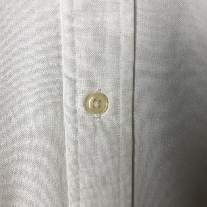 Ralph Lauren CUSTOM FIT long sleeve button down shirt, men's size L cotton white type Vintage Second Hand