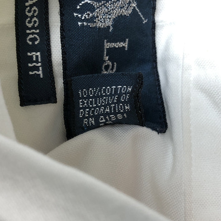 Ralph Lauren Classic Fit Long Sleeve Button Down Shirt Men's XL cotton white type Vintage Second Hand