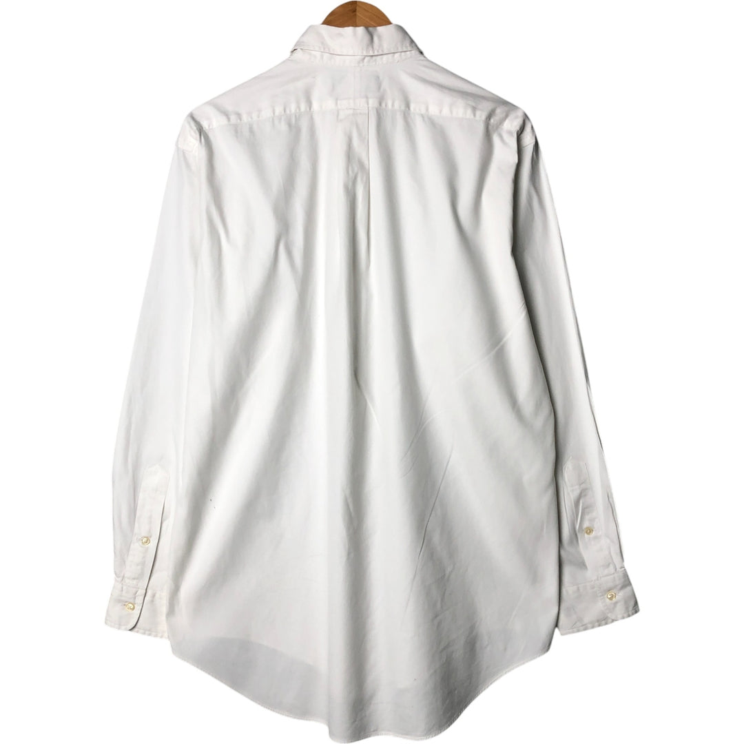 Ralph Lauren YARMOUTH long sleeve button down shirt, men's XL size cotton white type Vintage Second Hand