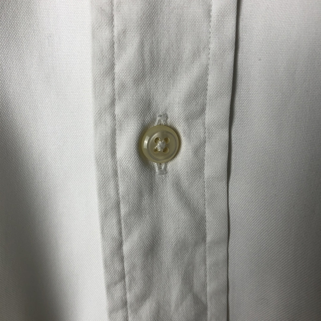 Ralph Lauren YARMOUTH long sleeve button down shirt, men's XL size cotton white type Vintage Second Hand