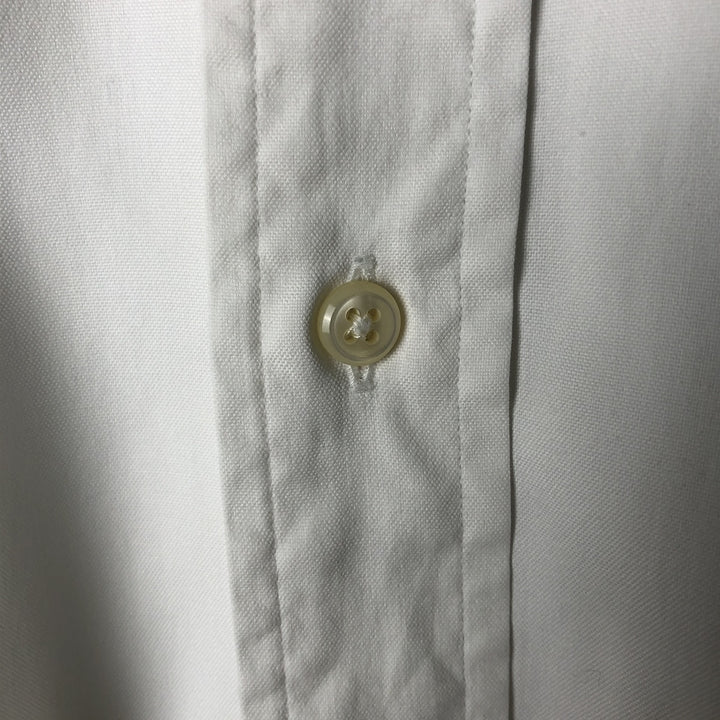 Ralph Lauren YARMOUTH long sleeve button down shirt, men's XL size cotton white type Vintage Second Hand