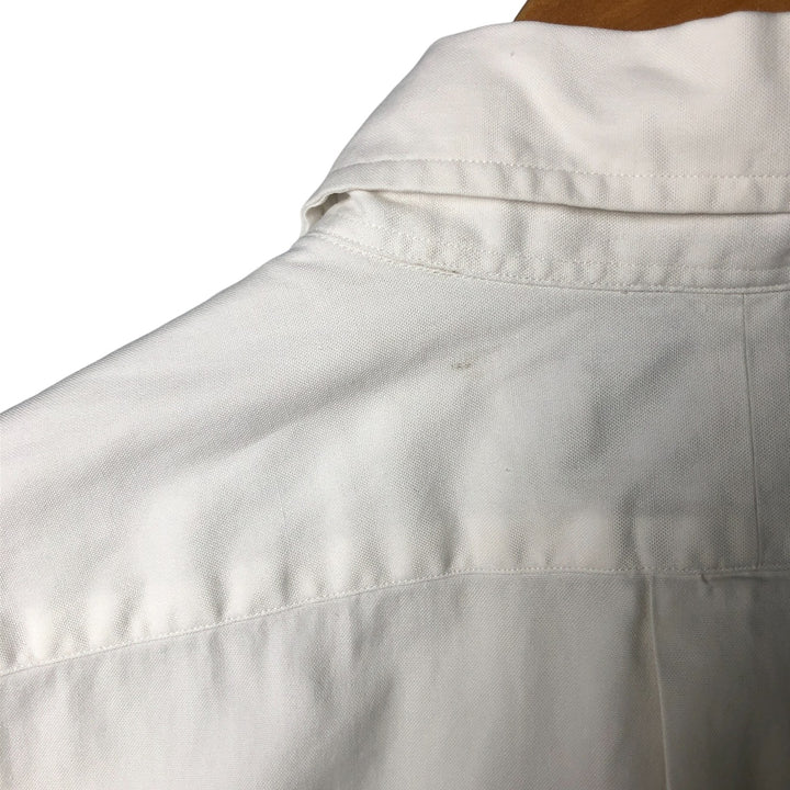 Ralph Lauren YARMOUTH long sleeve button down shirt, men's XL size cotton white type Vintage Second Hand