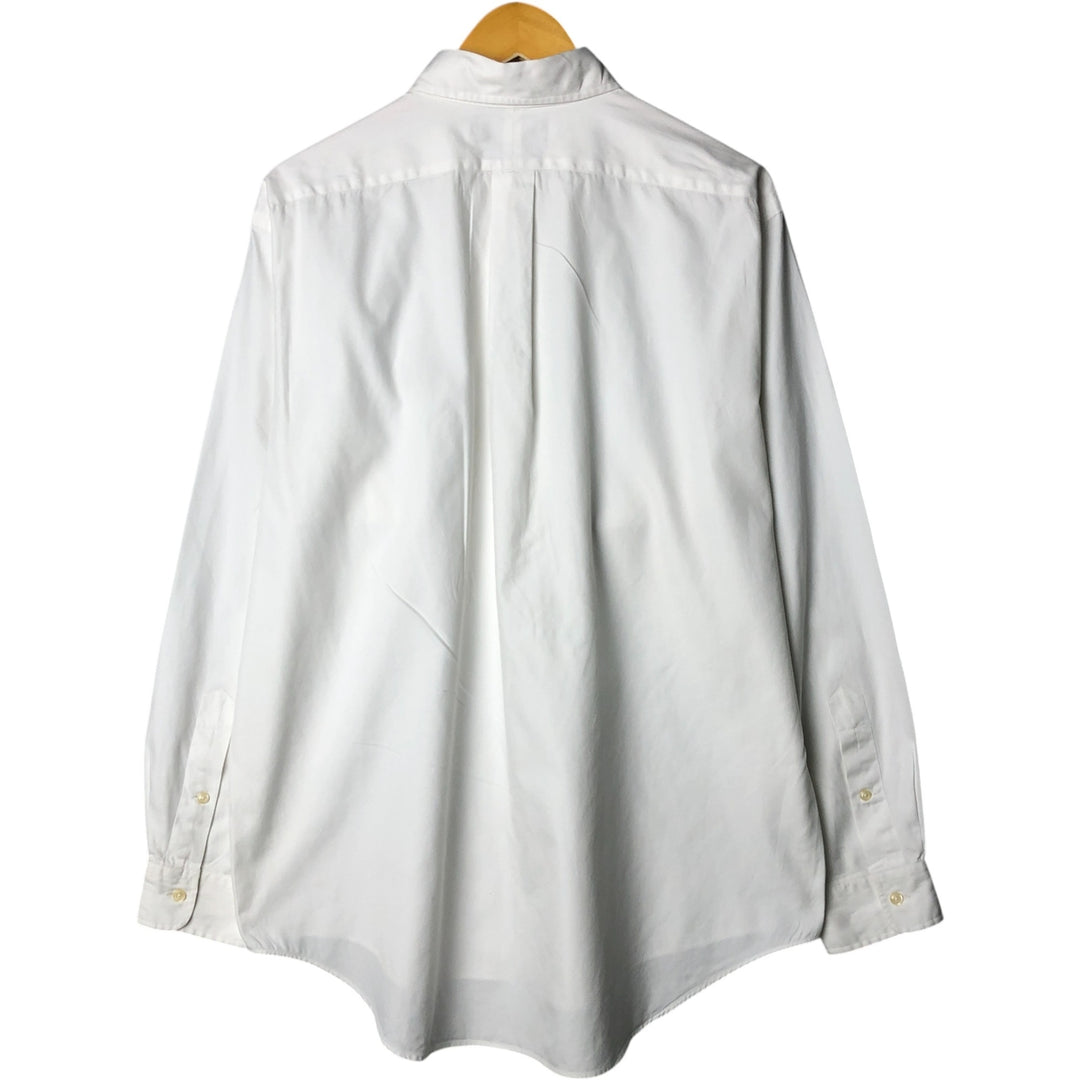 Ralph Lauren YARMOUTH long sleeve button down shirt, men's XL size cotton white type Vintage Second Hand