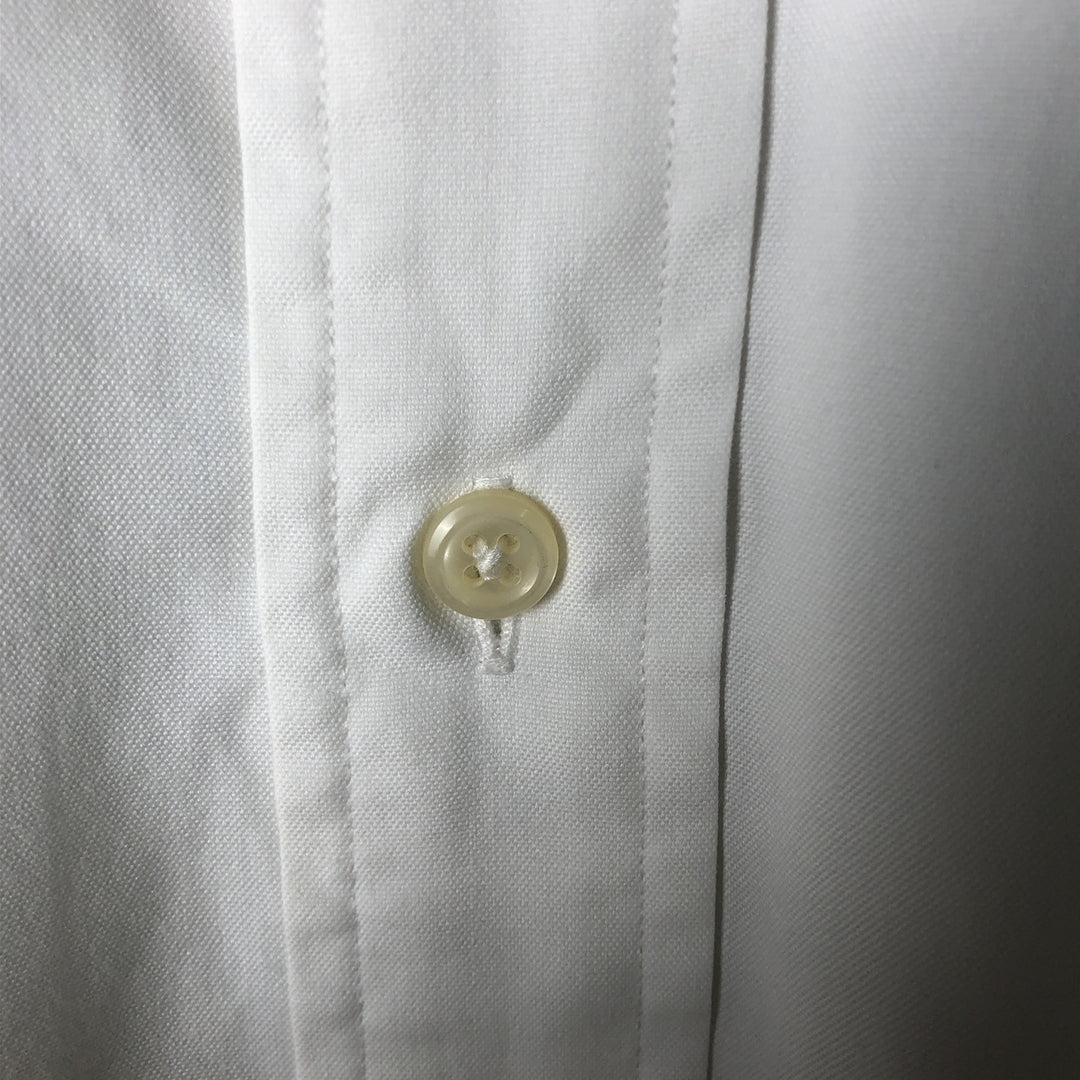 Ralph Lauren YARMOUTH long sleeve button down shirt, men's XL size cotton white type Vintage Second Hand