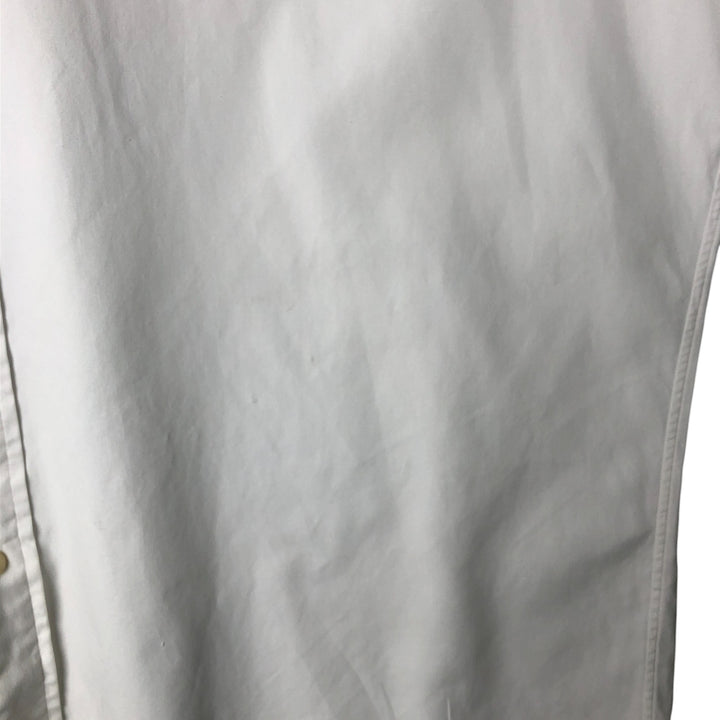 Ralph Lauren YARMOUTH long sleeve button down shirt, men's XL size cotton white type Vintage Second Hand